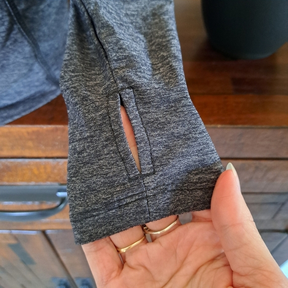 Tuff Athletics Zip Front Active Jacket Grey Medium Activewear Top Long Sleeved - Picture 8 of 10